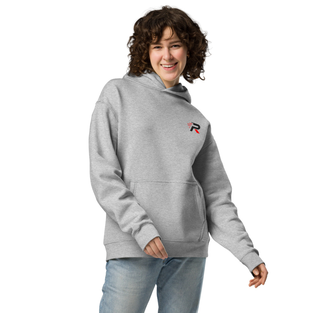Hoodie oversize Premium R-DRXG noir et rouge