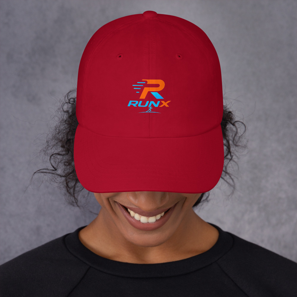 Casquette Dad Hat RX orange et bleu