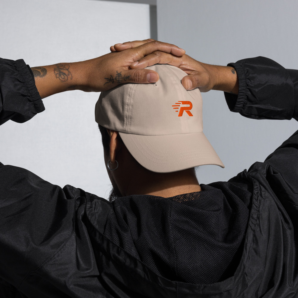 Casquette Dad Hat R-DC brodé orange